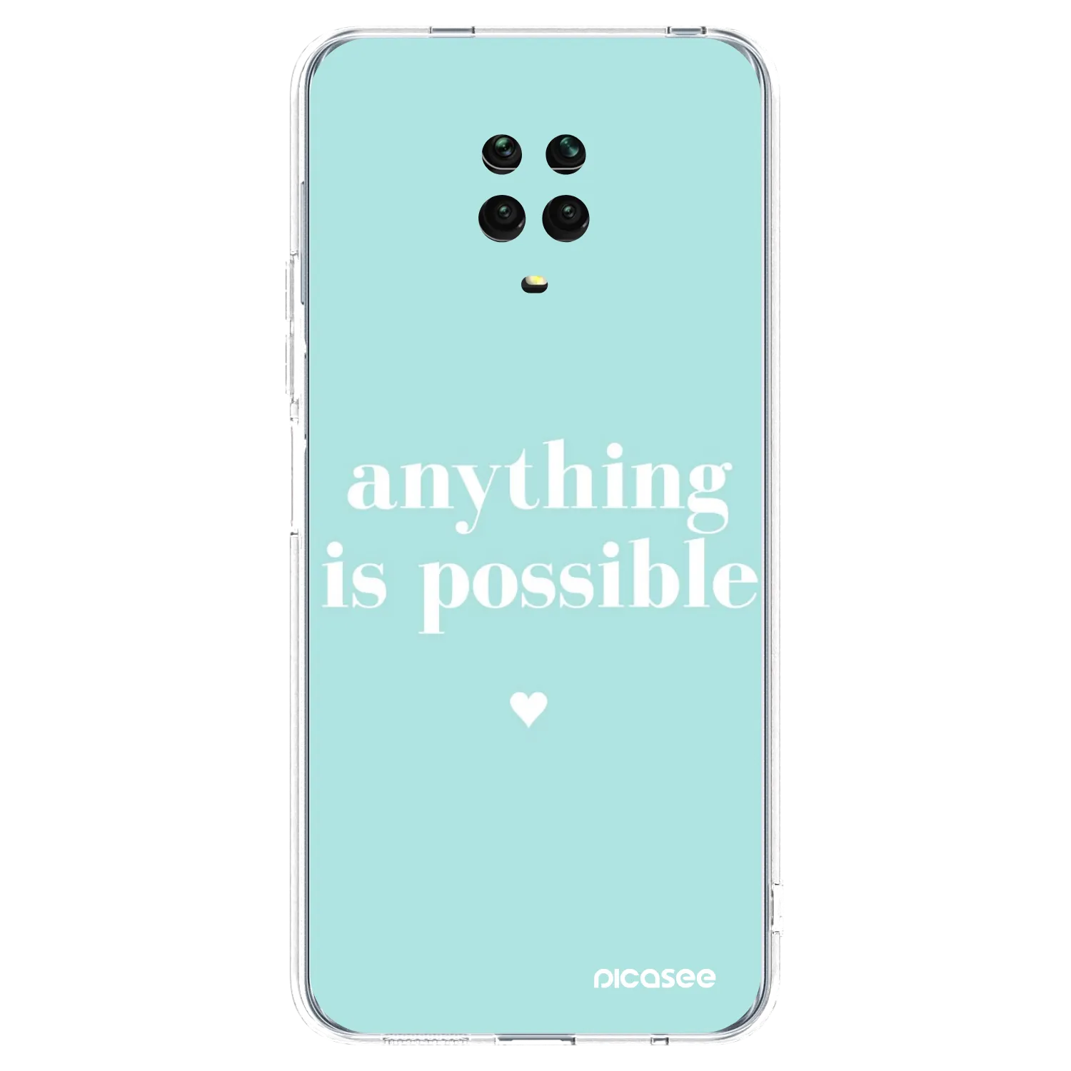 Picasee silikonska prozirna maskica za Xiaomi Redmi Note 9S - Anything is possible