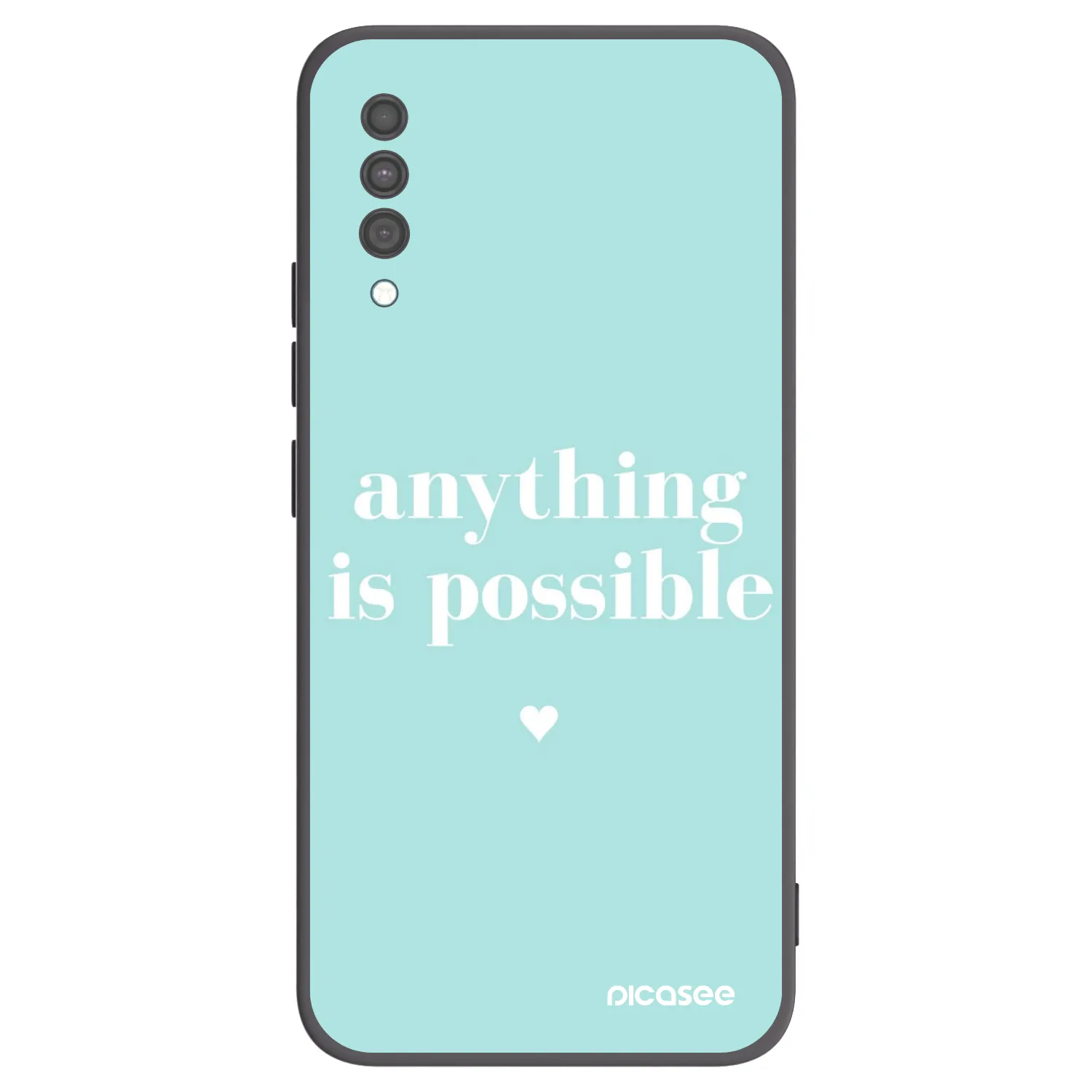 Picasee crna silikonska maskica za Samsung Galaxy A30s A307F - Anything is possible