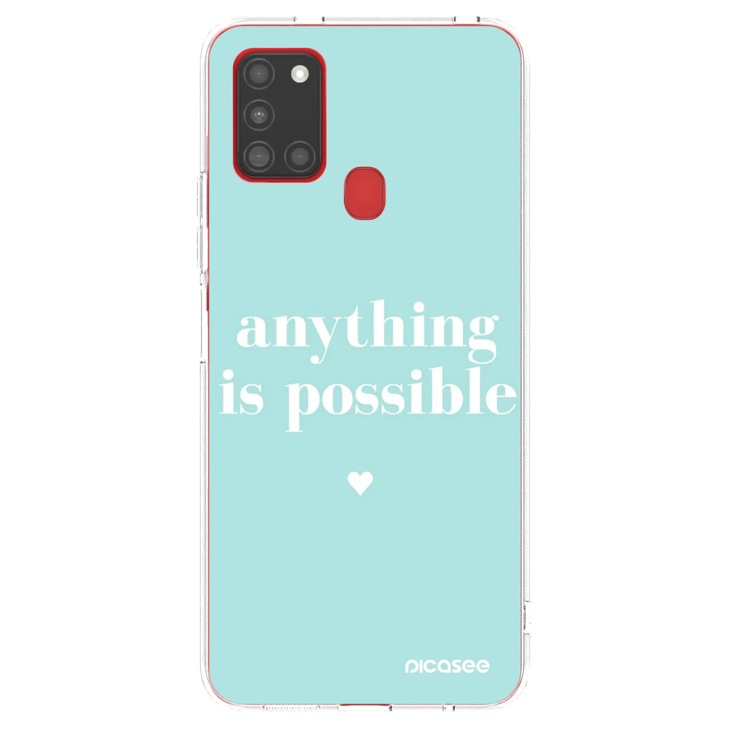 Picasee silikonska prozirna maskica za Samsung Galaxy A21s - Anything is possible