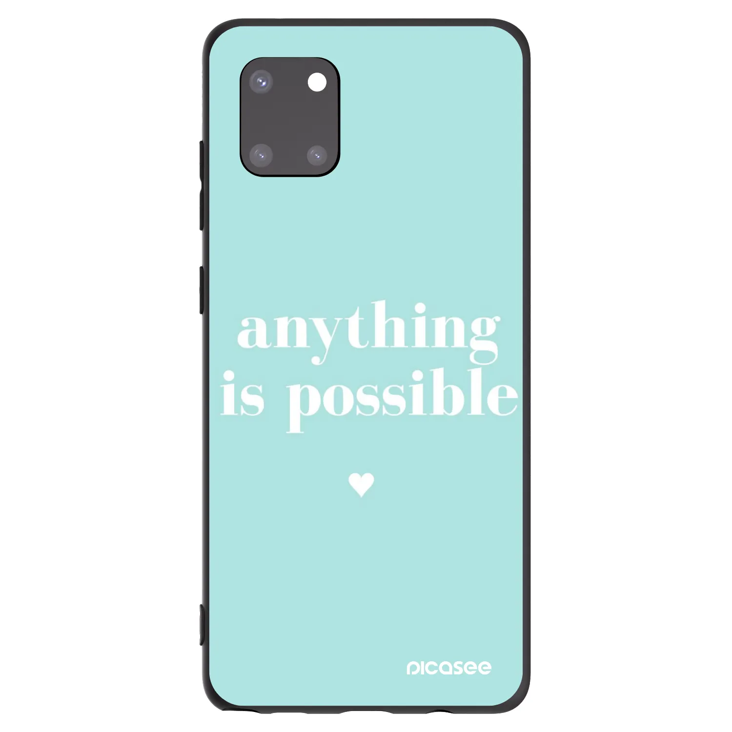 Picasee crna silikonska maskica za Samsung Galaxy Note 10 Lite N770F - Anything is possible