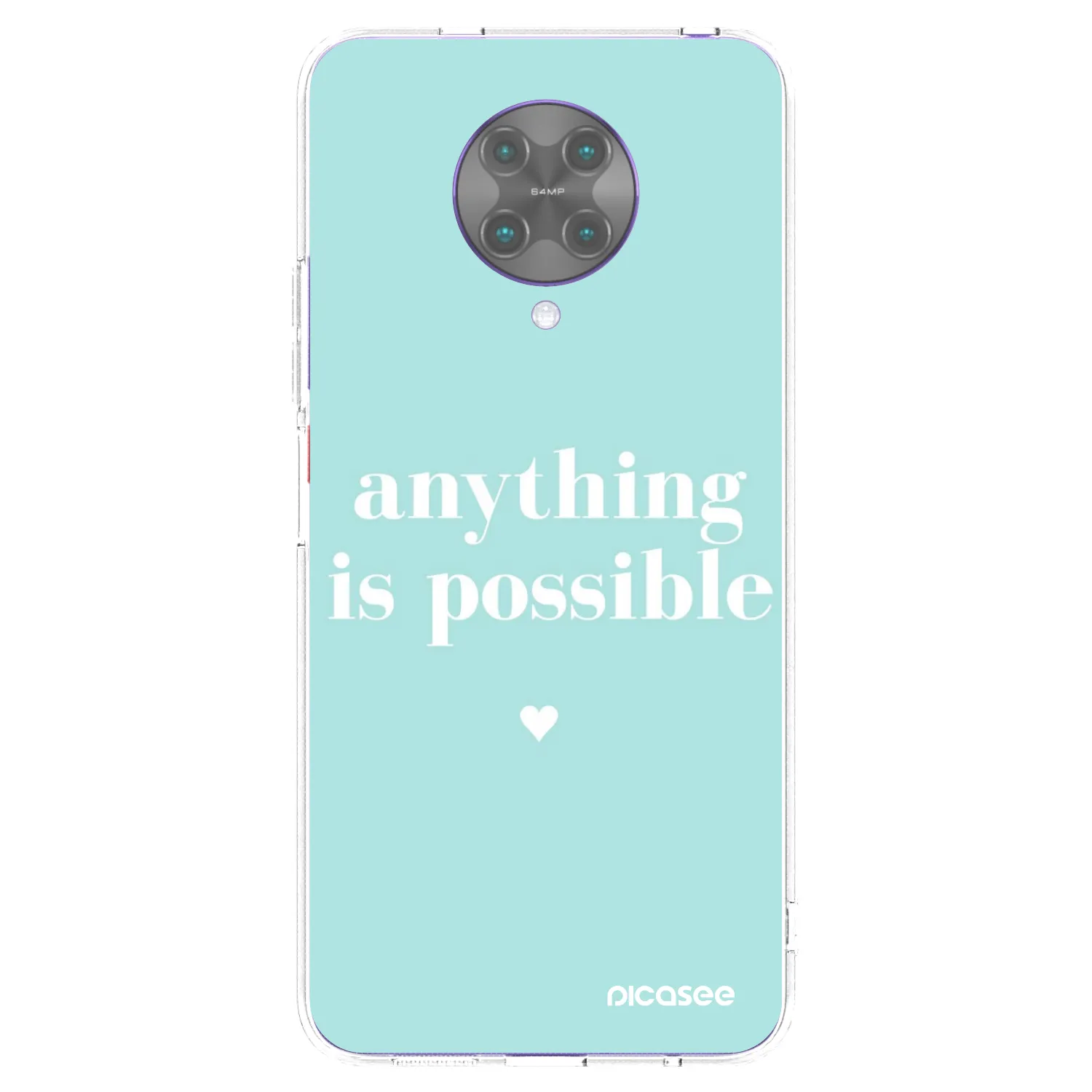 Picasee silikonska prozirna maskica za Xiaomi Poco F2 Pro - Anything is possible