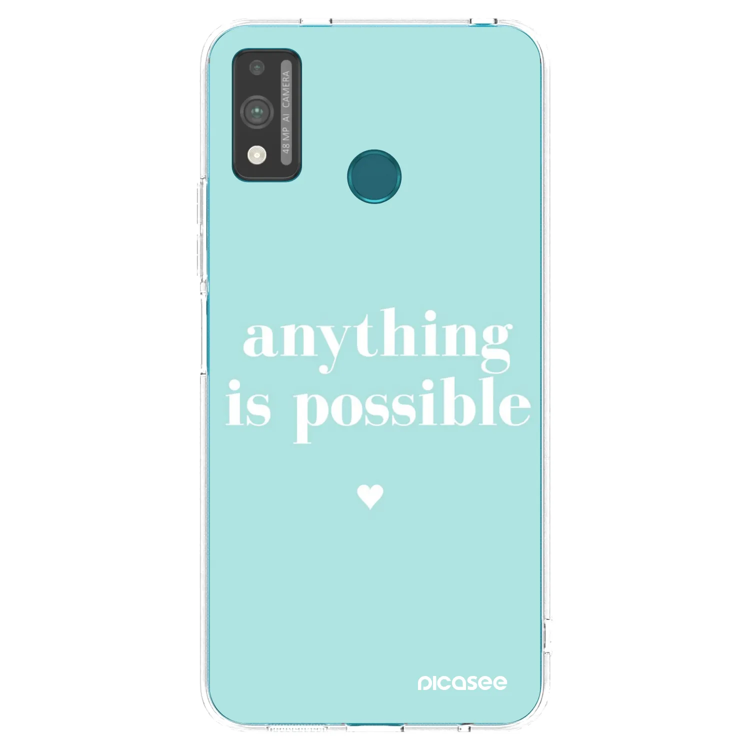 Picasee silikonska prozirna maskica za Honor 9X Lite - Anything is possible