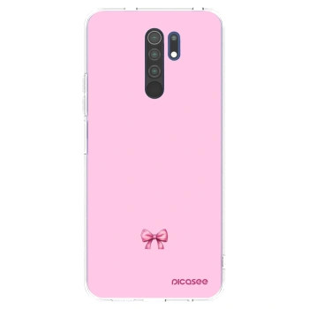 Picasee silikonska prozirna maskica za Xiaomi Redmi 9 - Blush bow