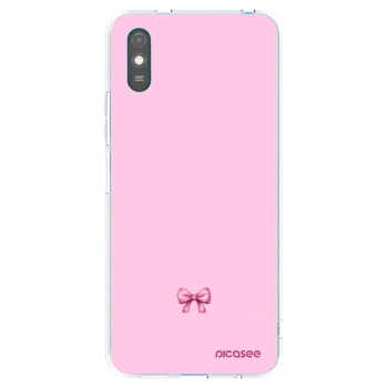 Picasee silikonska prozirna maskica za Xiaomi Redmi 9A - Blush bow