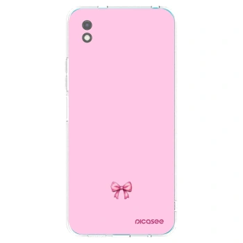 Picasee crna silikonska maskica za Xiaomi Redmi 9A - Blush bow