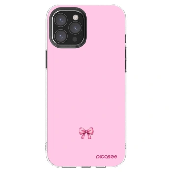 Picasee silikonska prozirna maskica za Apple iPhone 12 Pro Max - Blush bow