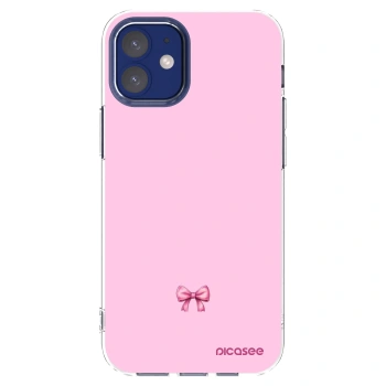 Picasee silikonska prozirna maskica za Apple iPhone 12 mini - Blush bow