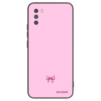 Picasee crna silikonska maskica za Xiaomi Poco M3 - Blush bow