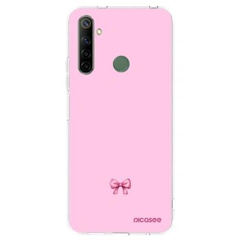 Picasee silikonska prozirna maskica za Realme 6i - Blush bow