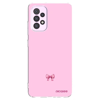 Picasee silikonska prozirna maskica za Samsung Galaxy A32 5G A326B - Blush bow