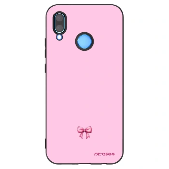 Picasee crna silikonska maskica za Huawei P20 Lite - Blush bow