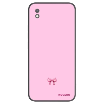 Picasee crna silikonska maskica za Xiaomi Redmi 9AT - Blush bow