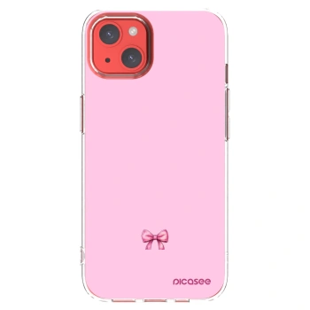 Picasee silikonska prozirna maskica za Apple iPhone 13 - Blush bow