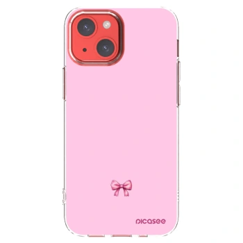 Picasee silikonska prozirna maskica za Apple iPhone 13 mini - Blush bow
