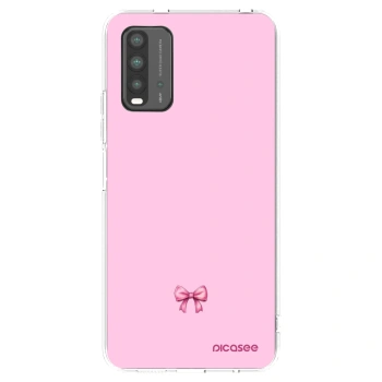 Picasee crna silikonska maskica za Xiaomi Redmi 9T - Blush bow