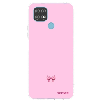 Picasee silikonska prozirna maskica za Realme C21 - Blush bow