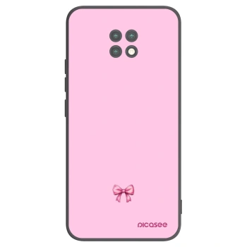 Picasee crna silikonska maskica za Xiaomi Redmi Note 9T - Blush bow
