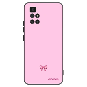 Picasee crna silikonska maskica za Xiaomi Redmi 10 - Blush bow