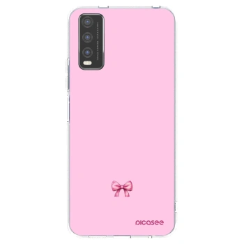 Picasee silikonska prozirna maskica za Vivo Y20s - Blush bow