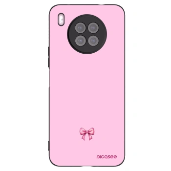 Picasee crna silikonska maskica za Huawei Nova 8i - Blush bow