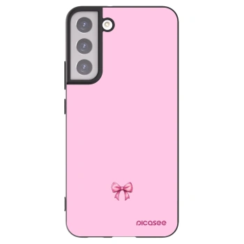 Picasee crna silikonska maskica za Samsung Galaxy S22+ 5G - Blush bow