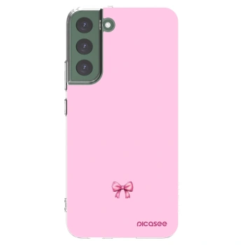Picasee silikonska prozirna maskica za Samsung Galaxy S22+ 5G - Blush bow