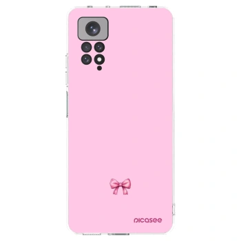 Picasee silikonska prozirna maskica za Xiaomi Redmi Note 11S 4G - Blush bow