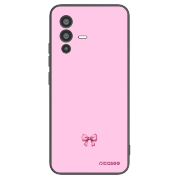Picasee crna silikonska maskica za Vivo V23 5G - Blush bow