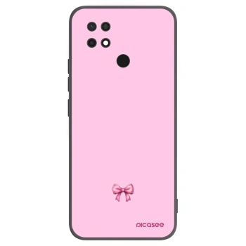 Picasee crna silikonska maskica za Xiaomi Redmi 10C - Blush bow