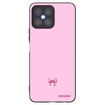Picasee crna silikonska maskica za Honor X8 4G - Blush bow