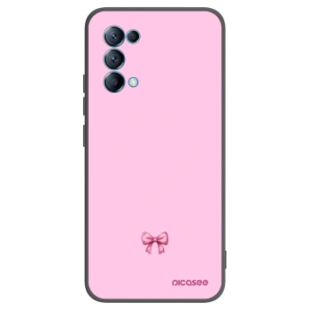 Picasee crna silikonska maskica za OPPO A16s - Blush bow