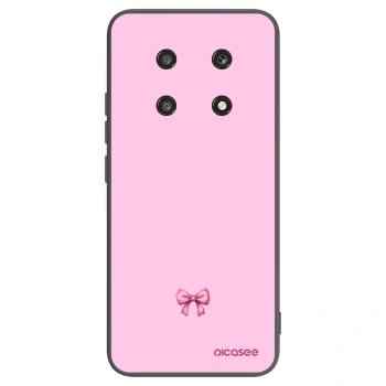 Picasee crna silikonska maskica za Honor Magic4 Lite 5G - Blush bow