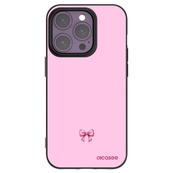 Picasee crna silikonska maskica za Apple iPhone 14 Pro - Blush bow