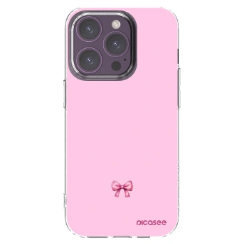 Picasee silikonska prozirna maskica za Apple iPhone 14 Pro - Blush bow
