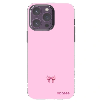 Picasee silikonska prozirna maskica za Apple iPhone 14 Pro Max - Blush bow