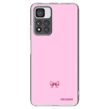 Picasee silikonska prozirna maskica za Xiaomi Redmi Note 11 Pro+ 5G - Blush bow