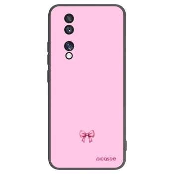 Picasee crna silikonska maskica za Honor 70 - Blush bow