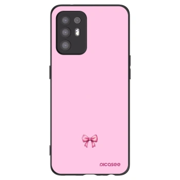 Picasee crna silikonska maskica za OPPO A94 5G - Blush bow