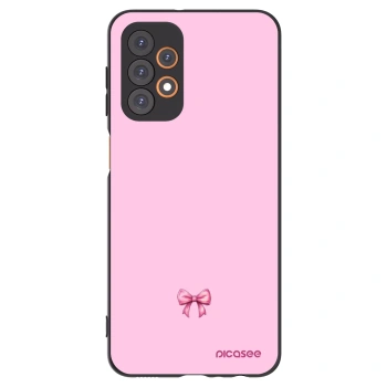 Picasee crna silikonska maskica za Samsung Galaxy A23 A236B 5G - Blush bow
