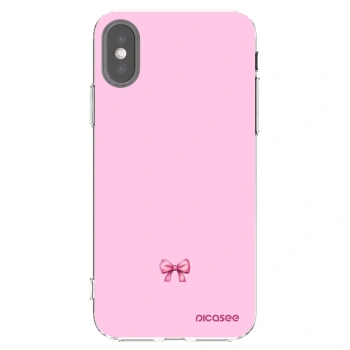 Picasee silikonska prozirna maskica za Apple iPhone X/XS - Blush bow