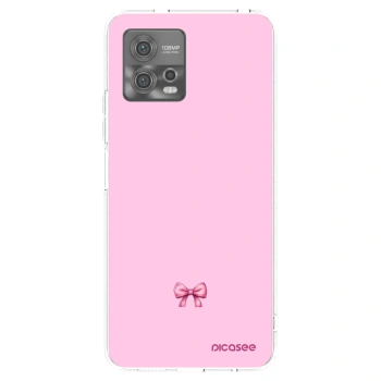 Picasee silikonska prozirna maskica za Motorola Moto G72 - Blush bow