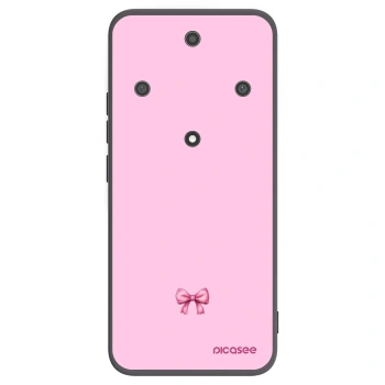 Picasee crna silikonska maskica za Honor Magic5 Lite 5G - Blush bow