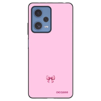 Picasee crna silikonska maskica za Xiaomi Redmi Note 12 Pro 5G - Blush bow