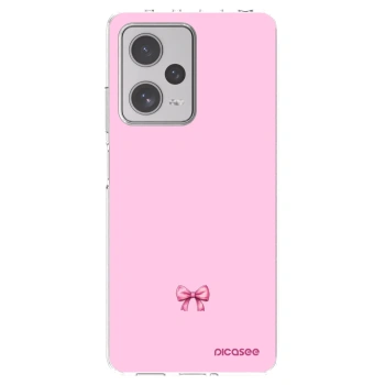 Picasee silikonska prozirna maskica za Xiaomi Redmi Note 12 Pro+ 5G - Blush bow