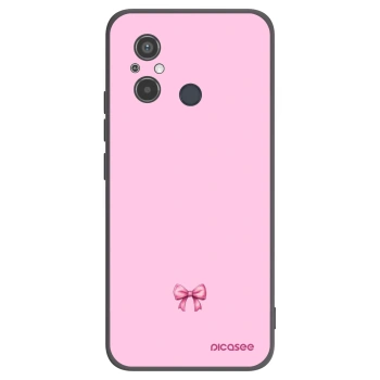 Picasee crna silikonska maskica za Xiaomi Redmi 12C - Blush bow
