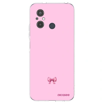 Picasee silikonska prozirna maskica za Xiaomi Redmi 12C - Blush bow