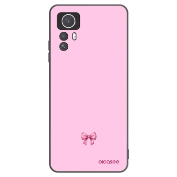 Picasee crna silikonska maskica za Xiaomi Redmi Note 12S - Blush bow