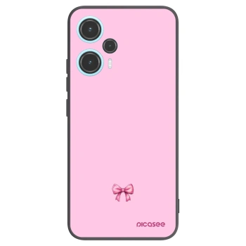 Picasee crna silikonska maskica za Xiaomi Poco F5 - Blush bow