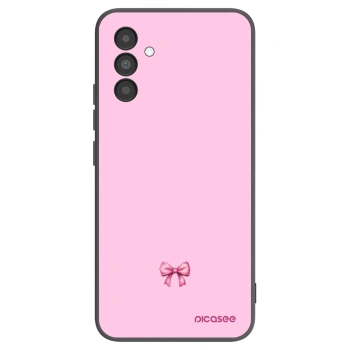 Picasee crna silikonska maskica za Samsung Galaxy A04s A047F - Blush bow