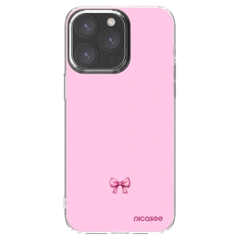 Picasee silikonska prozirna maskica za Apple iPhone 15 Pro Max - Blush bow